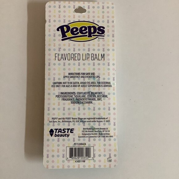 Peeps Collection” Set Of 3 Includes Girl Press On Nail Set, Lip Balms, Brush Set - Picture 8 of 8